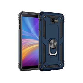 Microsonic Samsung Galaxy J4 Plus Military Ring Holder Lacivert Kılıf