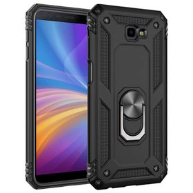 Microsonic Samsung Galaxy J4 Plus Military Ring Holder Siyah Kılıf