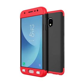 Microsonic Samsung Galaxy J5 Pro Double Dip 360 Protective Siyah Kırmızı Kılıf