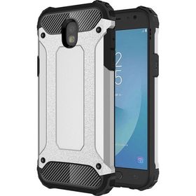 Microsonic Samsung Galaxy J5 Pro Rugged Armor Gümüş Kılıf