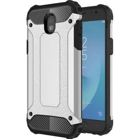 Microsonic Samsung Galaxy J5 Pro Rugged Armor Gümüş Kılıf