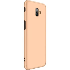 Microsonic Samsung Galaxy J6 Double Dip 360 Protective Gold Kılıf