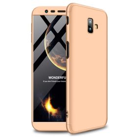 Microsonic Samsung Galaxy J6 Double Dip 360 Protective Gold Kılıf