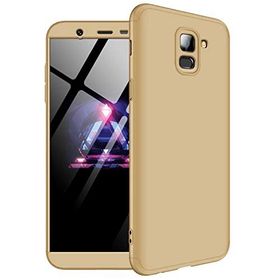 Microsonic Samsung Galaxy J6 Double Dip 360 Protective Gold Kılıf
