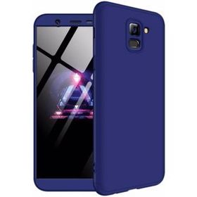 Microsonic Samsung Galaxy J6 Double Dip 360 Protective Lacivert Kılıf