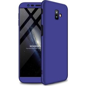 Microsonic Samsung Galaxy J6 Double Dip 360 Protective Lacivert Kılıf