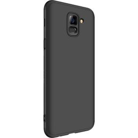 Microsonic Samsung Galaxy J6 Double Dip 360 Protective Siyah Kılıf