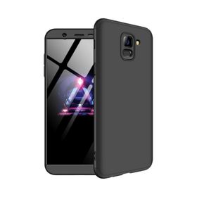 Microsonic Samsung Galaxy J6 Double Dip 360 Protective Siyah Kılıf