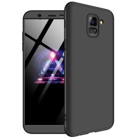 Microsonic Samsung Galaxy J6 Double Dip 360 Protective Siyah Kılıf