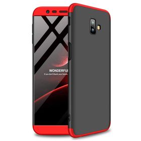 Microsonic Samsung Galaxy J6 Double Dip 360 Protective Siyah Kılıf