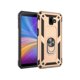 Microsonic Samsung Galaxy J6 Plus Military Ring Holder Gold Kılıf