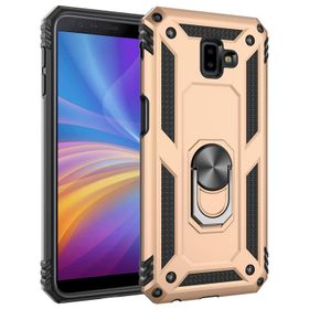 Microsonic Samsung Galaxy J6 Plus Military Ring Holder Gold Kılıf