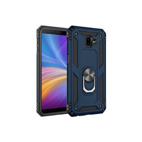 Microsonic Samsung Galaxy J6 Plus Military Ring Holder Lacivert Kılıf