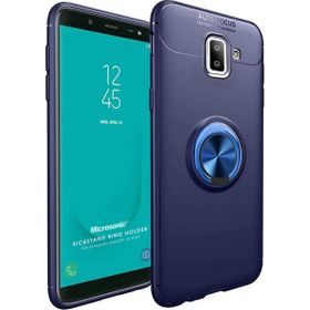Microsonic Samsung Galaxy J6 Plus Military Ring Holder Lacivert Kılıf