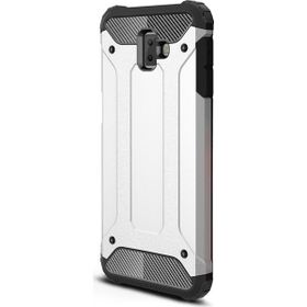 Microsonic Samsung Galaxy J6 Rugged Armor Gümüş Kılıf