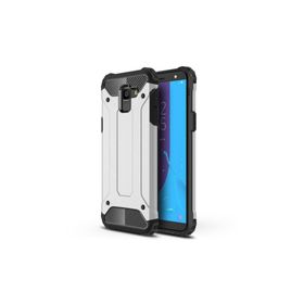 Microsonic Samsung Galaxy J6 Rugged Armor Gümüş Kılıf