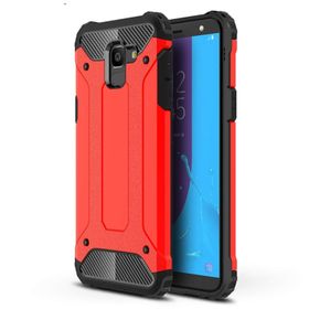 Microsonic Samsung Galaxy J6 Rugged Armor Kırmızı Kılıf
