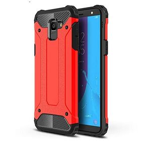 Microsonic Samsung Galaxy J6 Rugged Armor Kırmızı Kılıf