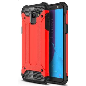 Microsonic Samsung Galaxy J6 Rugged Armor Kırmızı Kılıf
