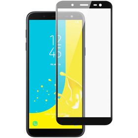 Microsonic Samsung Galaxy J6 Tam Kaplayan Temperli Cam Film Siyah Cep Telefonu Ekran Koruyucusu
