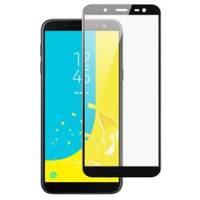 Microsonic Samsung Galaxy J6 Tam Kaplayan Temperli Cam Film Siyah Cep Telefonu Ekran Koruyucusu