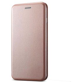 Microsonic Samsung Galaxy J6 Ultra Slim Leather Design Flip Cover Rose Gold Kılıf