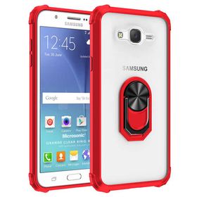 Microsonic Samsung Galaxy J7 Core Grande Clear Ring Holder Kılıf