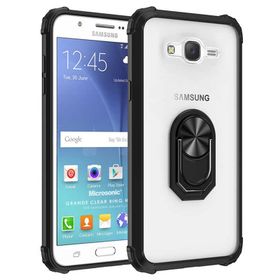 Microsonic Samsung Galaxy J7 Core Grande Clear Ring Holder Kılıf