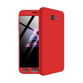 Microsonic Samsung Galaxy J7 Prime 2 Double Dip 360 Protective Kırmızı Kılıf