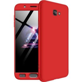 Microsonic Samsung Galaxy J7 Prime 2 Double Dip 360 Protective Kırmızı Kılıf