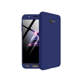 Microsonic Samsung Galaxy J7 Prime 2 Double Dip 360 Protective Lacivert Kılıf