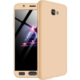 Microsonic Samsung Galaxy J7 Prime Double Dip 360 Protective Gold Kılıf