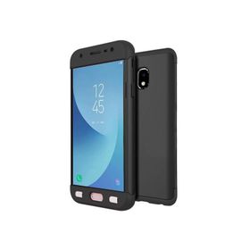 Microsonic Samsung Galaxy J7 Pro Double Dip 360 Protective Siyah Kılıf