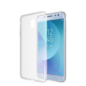 Microsonic Samsung Galaxy J7 Pro Transparent Soft Beyaz Cep Telefonu Kılıfı