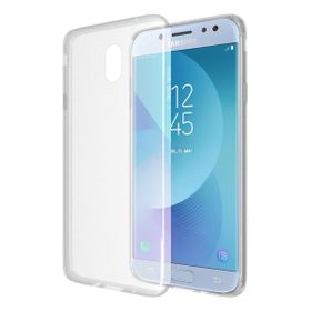 Microsonic Samsung Galaxy J7 Pro Transparent Soft Beyaz Cep Telefonu Kılıfı