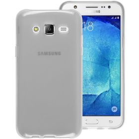 Microsonic Samsung Galaxy J7 Transparent Soft Beyaz Kılıf