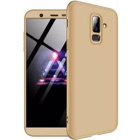 Microsonic Samsung Galaxy J8 Double Dip 360 Protective Gold Kılıf