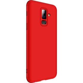 Microsonic Samsung Galaxy J8 Double Dip 360 Protective Kırmızı Kılıf
