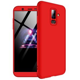 Microsonic Samsung Galaxy J8 Double Dip 360 Protective Kırmızı Kılıf