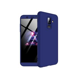 Microsonic Samsung Galaxy J8 Double Dip 360 Protective Lacivert Kılıf