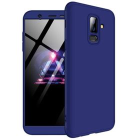 Microsonic Samsung Galaxy J8 Double Dip 360 Protective Lacivert Kılıf