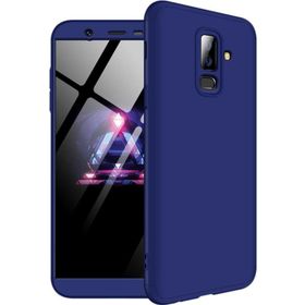 Microsonic Samsung Galaxy J8 Double Dip 360 Protective Lacivert Kılıf