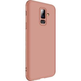 Microsonic Samsung Galaxy J8 Double Dip 360 Protective Rose Gold Kılıf