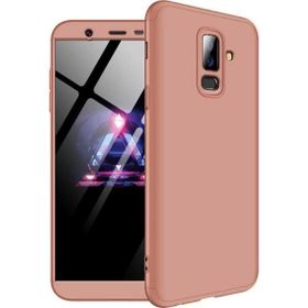 Microsonic Samsung Galaxy J8 Double Dip 360 Protective Rose Gold Kılıf