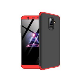 Microsonic Samsung Galaxy J8 Double Dip 360 Protective Siyah Kılıf