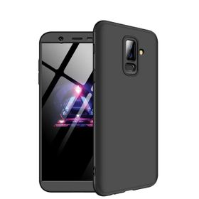 Microsonic Samsung Galaxy J8 Double Dip 360 Protective Siyah Kılıf