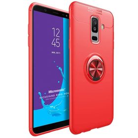 Microsonic Samsung Galaxy J8 Kickstand Ring Holder Kılıf