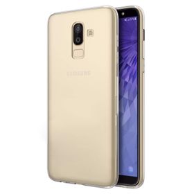 Microsonic Samsung Galaxy J8 Transparent Soft Beyaz Kılıf