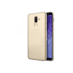 Microsonic Samsung Galaxy J8 Transparent Soft Beyaz Kılıf