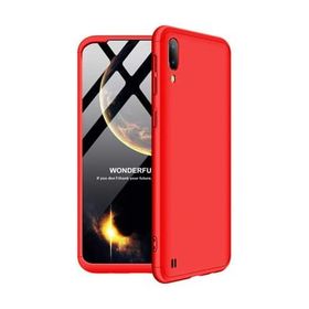 Microsonic Samsung Galaxy M10 Double Dip 360 Protective Kırmızı Kılıf